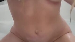 Macey Estrella onlyfans leak – Nude shower in bathtub