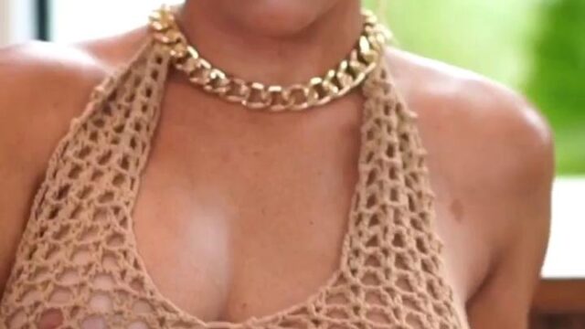 Paige VanZant Nude Teasing in Mesh Dress Video Leaked